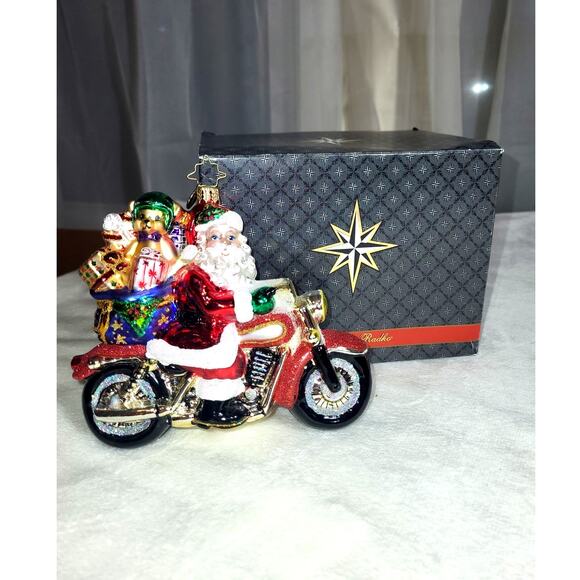 Christopher Radko Rebel with a Claus Blown Glass Christmas Ornament Large RARE